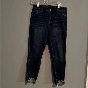 Liverpool Dark Wash Cropped Jeans